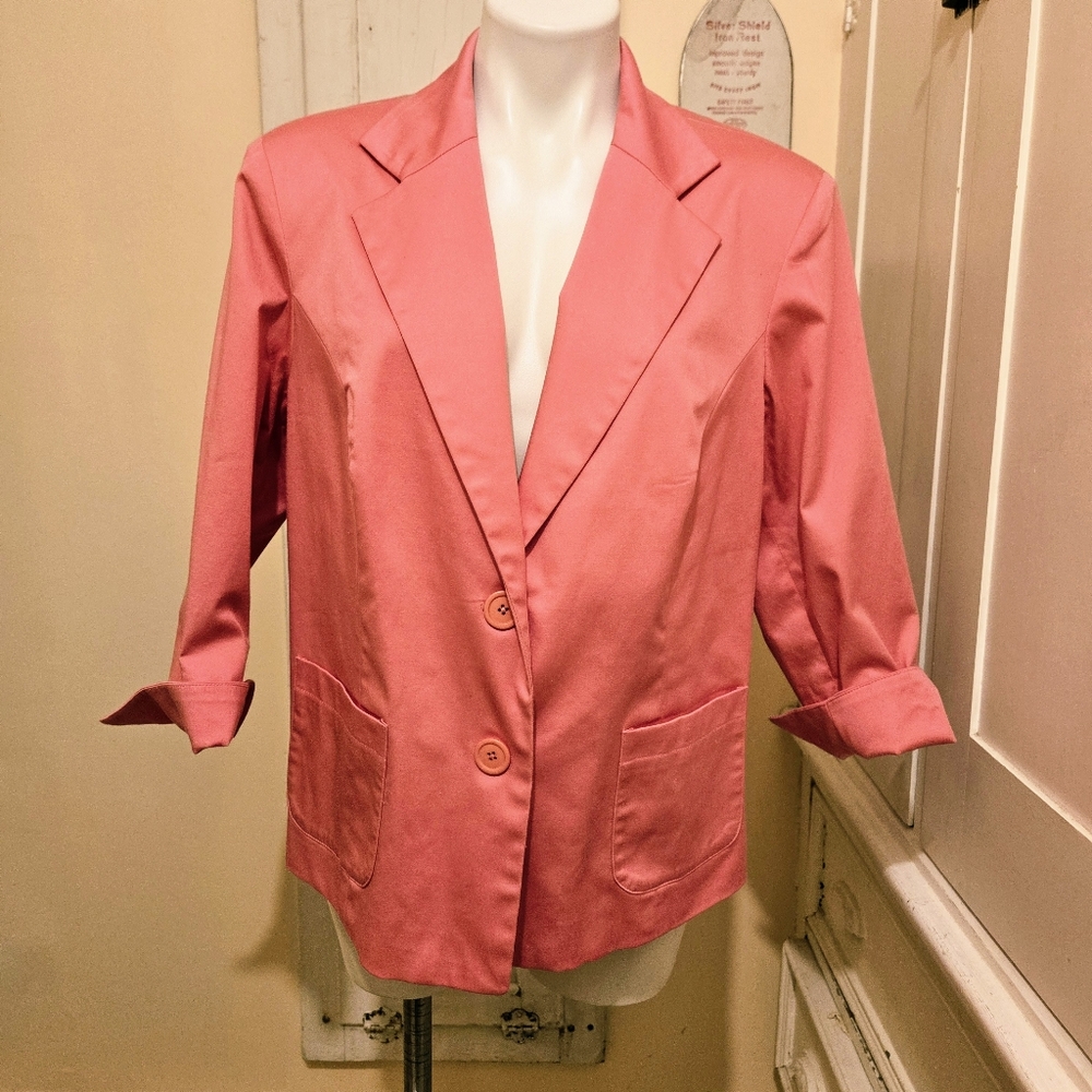Lily Stanhope Women's Pink Blazer Jacket Sz 18W